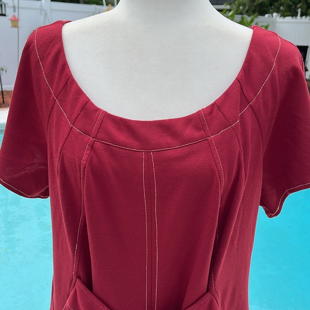LANE BRYANT Ponte Short-Sleeve Crew-Neck Dress SZ: 14/16 nwt - Picture 6 of 13